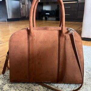 Charles & Keith Tan Suede Crossbody Bag